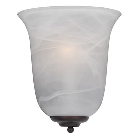 Maxim One Light Oil Rubbed Bronze Marble Glass Wall Light 20580MROI